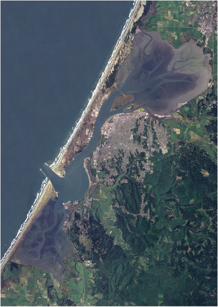Aerial view of Wigi, Humboldt Bay